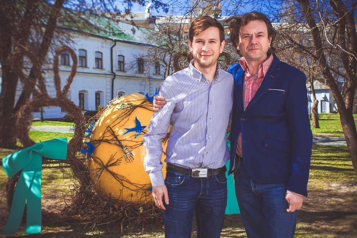 Остап Ступка с сыном Дмитрием